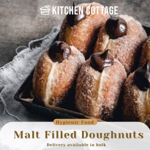 6 Pcs Malt Filled Doughnuts