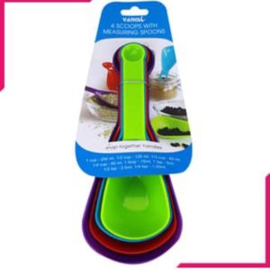 4 Scoops With Measuring Spoons